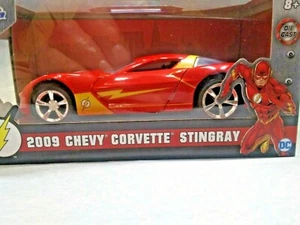 DC The Flash 2009 Chevy Corvette Stingray Diecast 1:32 Scale Jada Ages 8 & Up - Picture 1 of 3