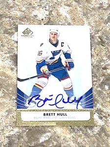 2012-13 Upper Deck SP Game Used Autograph Brett Hull AUTO #15 St. Louis Blues - Picture 1 of 2