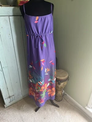 Vintage Women's Hawaiian Dress Women's M (12/14) Sears Empire Sleeveless - Image 1 of 4