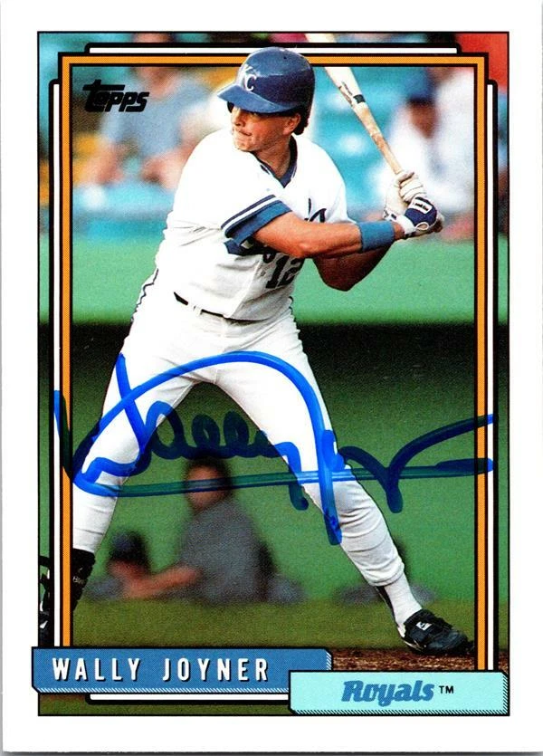 Wally Joyner autographed baseball card Kansas City Royals 1992 Topps Traded #59T - Image 1 of 1