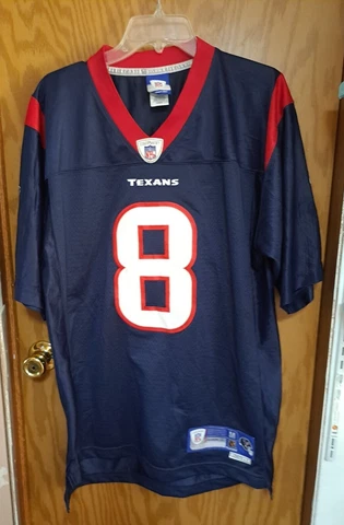 Houston Texans Reebok NFL Adult Medium Jersey David Carr #8 Cover