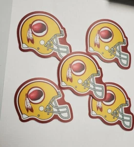 WASHINGTON COMMANDERS REDSKINS DECAL STICKER PACK of 5 - Picture 1 of 7