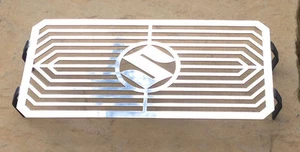 SUZUKI 600 BANDIT MIRROR POLISHED STAINLESS STEEL OIL COOLER RADIATOR COVER R11 - Picture 1 of 1