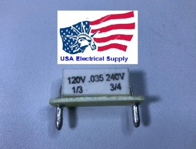 KB ELECTRONICS KB/KBIC DC Motor Control Plug-In Horsepower Resistor # 9840, .035 Ohms.