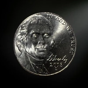2013 D Denver Jefferson Nickel (BU) fior di conio non circolato - Foto 1 di 2