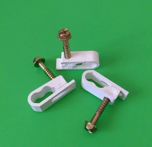 (QTY 50) Perfect Vision GCD12WHT Dual Grip Clips - Picture 1 of 1