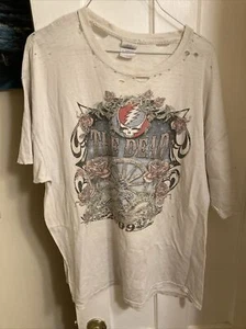 2009 *THRASHED* The Dead Tour Band T-Shirt White Size XL - Picture 1 of 10