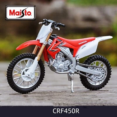 Maisto 1:18 HONDA CRF 450R Motorcycle Model Diecast  motocross Bike Toy Box New - Image 1 of 4