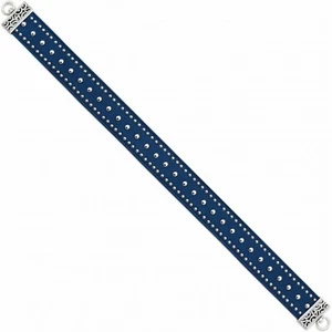NWT Brighton Your Bag ROCKSTAR Studs Strap Purse Atlantic Blue Leather MSRP $50 - Picture 1 of 2