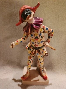 Statuetta Pagliaccio Vintage MIC Imports 7,5" Resina Jester Circus Made in Italy - Foto 1 di 2