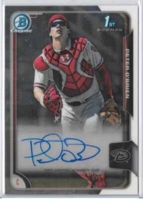 2015 Bowman Chrome 1st Prospects Autographs #BCAP-PO Peter O'Brien - Image 1 of 2