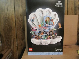 2023 LEGO 43225 DISNEY THE LITTLE MERMAID ROYAL CLAMSHELL-1808 PIECES--NEW - Picture 1 of 16