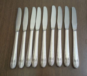 Vintage Crown RADIANCE Silverplate Luncheon Grille Knives EUC - Picture 1 of 3