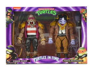 NECA Teenage Mutant Ninja Turtles In Time Pirate Bebop and Rocksteady TMNT - Picture 1 of 6