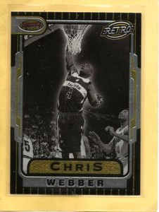 CHRIS WEBBER - 1997-98 Bowman's Best "Retro" - #TB2 - Bullets - MINT 