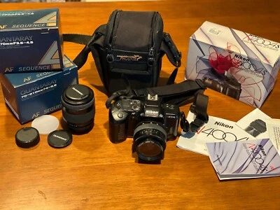 NIKON N4004s SLR Camera, Original Packaging & Manual, 2 Lenses, & Case! - Image 1 of 4