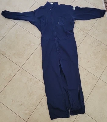 Lakeland FR Coveralls Adult Size 3x30 Navy 2112 Cat Pockets Zipper - Image 1 of 4
