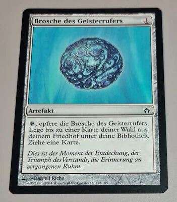 Brosche des Geisterrufers # 112/165 Common MTG Fünfte Morgenröte 2004 DE Mint - Bild 1 von 3