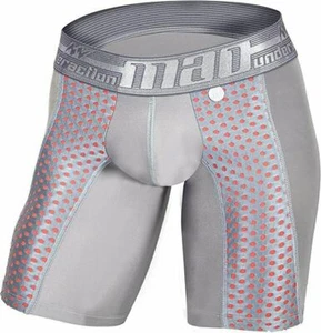 MAO USA Sport Boxer Compression Shorts Mid-cut Grey 1111.1 4 - Picture 1 of 5