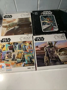 Star Wars 1000 Pc Luke X-Wing Tie Fighter Buffalo+3 Manderloria Puzzles - Picture 1 of 7