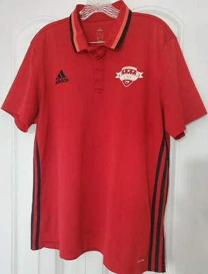 Adidas Climalite Adult Large Shirt Liverpool Soccer Club Polo Shirt Red - Image 1 of 4