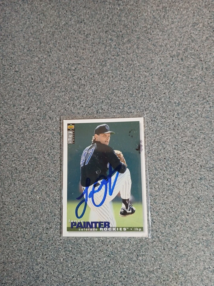 Lance Painter Signed In Person 1995 Upper Deck Collector's Choice Rockies... - Image 1 of 1