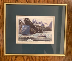 Alan H. Nakano SIGNED Print “ Front Row Seats Dash John Hopkins Glacier” - Picture 1 of 6