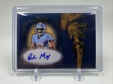 2023 Wild Card Matte Draft Picks Football Drake Maye Smoking Gun Chase Auto 1/2