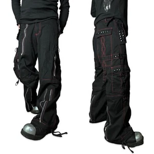 Rare Tripp NYC Goth Skate Grunge Straps Baggy Bondage y2k Pants Shorts AF3070M - Picture 1 of 13