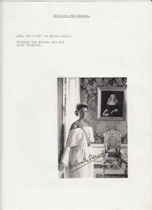 Princess Caroline of Monaco Original Autograph on Photo, Royalty Monaco (L6305) - Picture 1 of 1