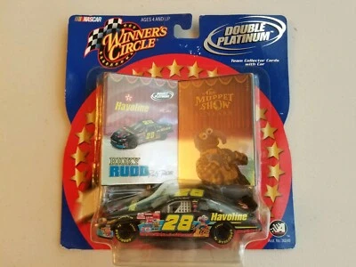 WINNER'S CIRCLE NASCAR #28 RICKY RUDD MUPPET TEAM COLLECTOR CARDS WITH CAR - Image 1 of 4