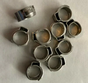 10 Stück Oetiker Typ Stufenlose Ohrschellen 7,0 mm 5/16 Zoll - Bild 1 von 1