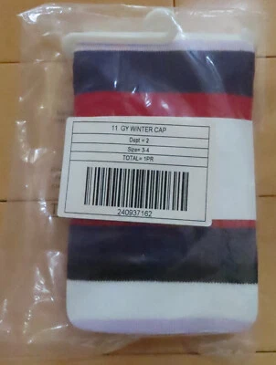 NUEVO CON ETIQUETAS INVIERNO PINGÜINO Gymboree Niñas Talla 3-4 Medias a Rayas Foto 1 de 3