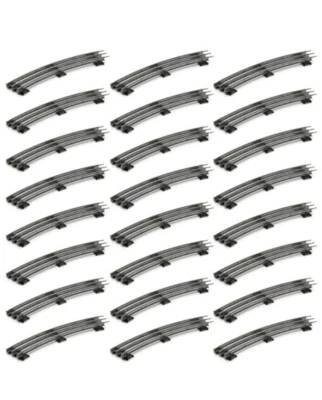 Case of 24 O GAUGE O-42 Curve High Tensile Tubular Steel Track - NEW - Image 1 of 3