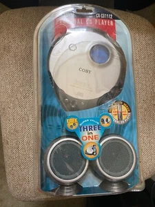 Coby Personal CD Player Headphones Mini Speakers CX-CD1112 , New - Picture 1 of 3