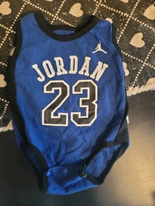 Jordan 23 Baby Bodysuit Basketball Infant Blue Black Duke - Picture 1 of 4