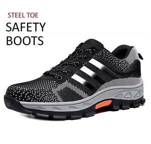 Safety Shoes for Men Steel Toe Cap Work Trainers Boots Shoes Lightweight Work