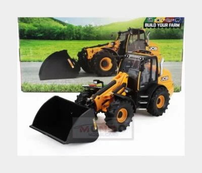 1:32 BRITAINS Jcb Tm4205 Ruspa Gommata Tractor Scraper Yellow Black LC43372 Mode - Image 1 of 2