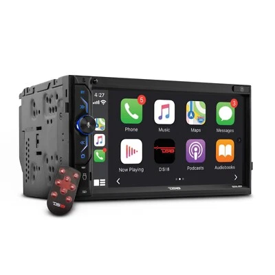 DS18 DDX6.9CP 6.9" Touchscreen Double-Din Headunit Bluetooth Apple Car Play - Image 1 of 4