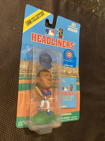 1998 Corinthian Headliners Sammy Sosa Chicago Cubs MLB 3" Figure new in box Cover