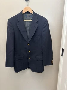 Vtg Brooks Brothers Suit Jacket Mens Blue Light Wool Union USA Sport Coat - Bild 1 von 14