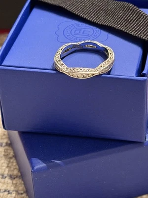 Tacori Platinum Diamond Eternity Band Crescent Model Size 8 3/4 Foto 1 de 4