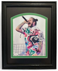 Post Malone Signed 8x10 Framed Photo Double Matted JSA Authenticated - Picture 1 of 4