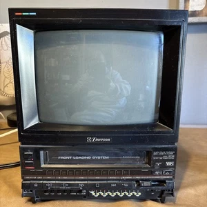 Vtg 1988 Emerson 10" Color Television VCR/VHS Player w/access/man VCT-120 - Picture 1 of 3