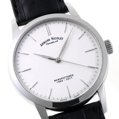 Мужские часы ARMAND NICOLET TRAMELAN L10 O.H.M 9670A-AG-P670NR1 серебристый циферблат - Изображение 1 из 4