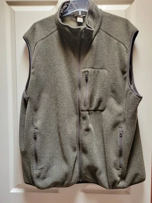 Duluth Trading Co Mens 2 XL Fleece Polartec Full Zip Chest Pocket Brown Hking - Image 1 of 4