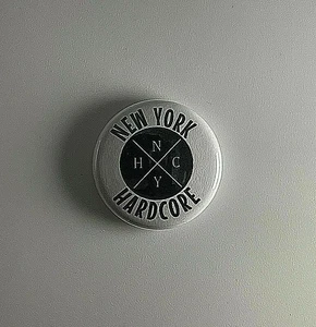 New York Hardcore NYHC Sick Of It All Agnostic Front 1" Button N012B Badge Pin - Bild 1 von 2