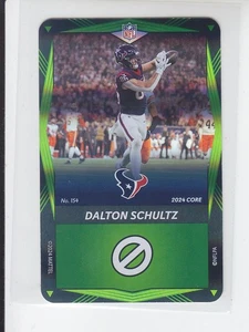 NFL Uno Elite Core Edition DALTON SCHULTZ Green Foil SP Texans #154 - Picture 1 of 1
