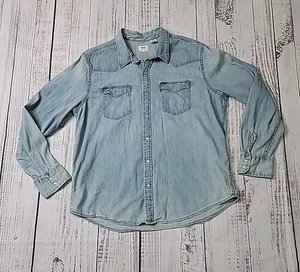 Levi’s Herren XXL Red Tag Western Medium Wash Jeanshemd, Pearl Snaps - Bild 1 von 15