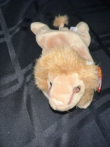 Vintage Sammlerstück TY Beanie Baby Roary 1996 braun mit Etikett Löwe - Bild 1 von 4